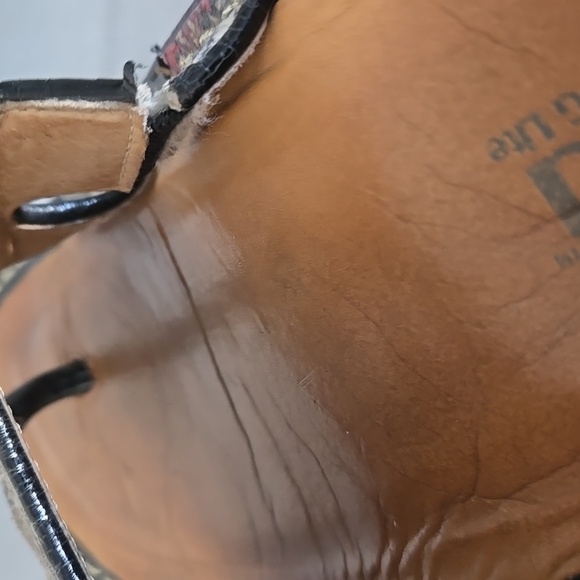 Alegria Women's Floral Slide Sandals - Black and Pink Platform Sz 38/8-8.5 - Picture 14 of 15